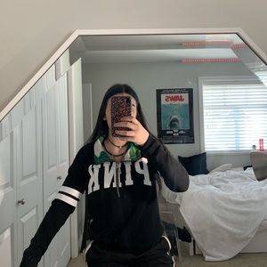 Pink/Victoria Secret long sleeve with zipper.